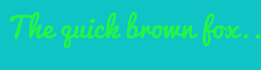 Image with Font Color 22F44B and Background Color 10C3C5